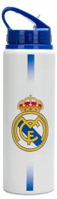 Zdjęcie produktu dla Bidon butelka z ustnikiem dla fana Real Madryt Aluminiowy 750 ml na Prezent / RM00036