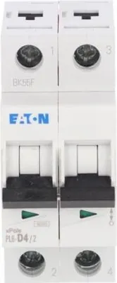 Image de Disjoncteur 2 pôles D 4 A 6 kA CA PL6-D4/2 286575