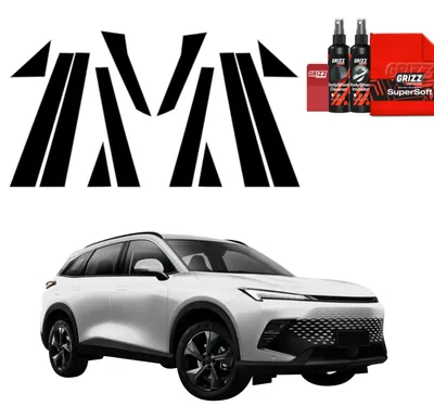 Obrázok produktu pre 12 v 1 Čierna ochranná fólia Grizz Protector na stĺpiky B a C – BAIC BEIJING 5 (2023–2026)