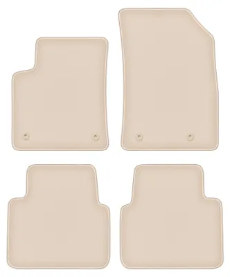 Produktbild von DURBAN Beige Velours-Fußmatten-Set für Citroen C3 Aircross II Crossover (2017-)