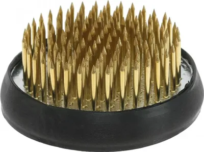 Produktbild von Stojak na kompozycje kwiatowe Kenzan Ikebana florystyka metalowy srebrny okrągły Ø5cm