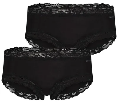 Produktbild von Skiny Damen Panty Advantage Modal Lace 2-Pack black - Größe 36