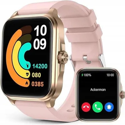Zdjęcie produktu dla Smartwatch SOUYIE z ekranem 1,91" HD Monitor zdrowia i aktywności różowy