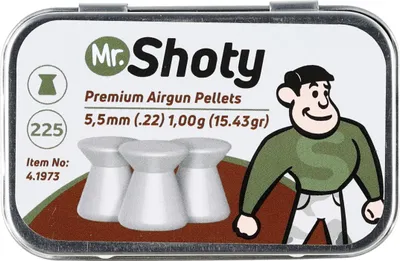 Immagine prodotto di Śrut płaski Mr. Shoty 5,5 mm 1,00 g 225 szt.