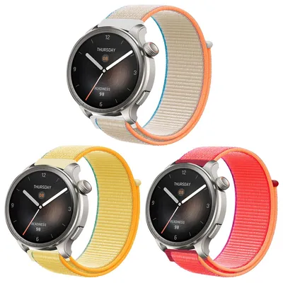 Productafbeelding van 3 Stuks 22mm Nylon Armbanden voor Smartwatches