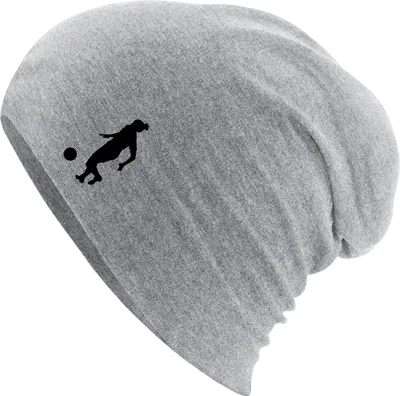 Produktbild von Huuraa Beanie Soccer Fußball Heather Grey One Size Baumwolle und Elasthan Mütze Geschenkidee