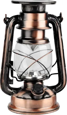 Image de Vintage LED Hurricane Lantern Rechargeable Outdoor Hanging Camping Lanterns Tent Light with two modes for Patio Garden Party Indoor, 31 cm