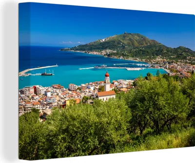 Obrázek produktu pro OneMillionCanvasses® - Plátna - 140x90 cm, Pobřeží na Zakynthosu, nástěnné umění tisk nástěnné dekorace