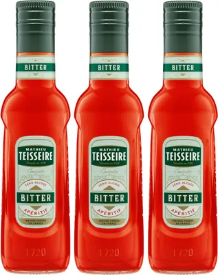 Produktbild von Teisseire Getränke-Sirup Bitter Aperitif 0,25L (3er Pack)