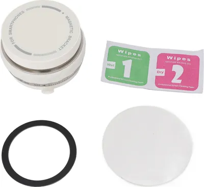 Obrázek produktu pro Magnetický držák telefonu s vakuovou přísavkou, skládací, otočný, zvedací, oboustranný držák na nápoje do auta, bílý
