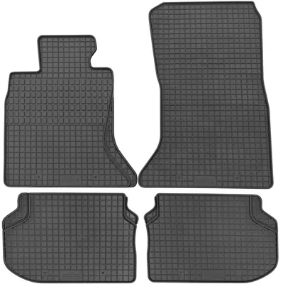 Produktbild von für BMW 5er (F10) ab 03/2010-01/2017 Passform PETEX Gummimatten 4-teilig schwarz Allwettermatten Gummifußmatten