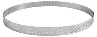 Imagen del producto de GOBEL - Molde para tartas perforado – Molde para pasteles perforado – Acero inoxidable – Diámetro 20 cm –