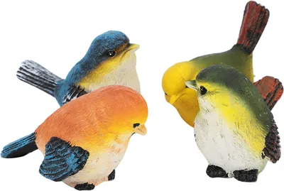 Produktbild von 4Pcs Harz Vögel Tier Figur Dekoration Rasen Garten Hof Ornamente