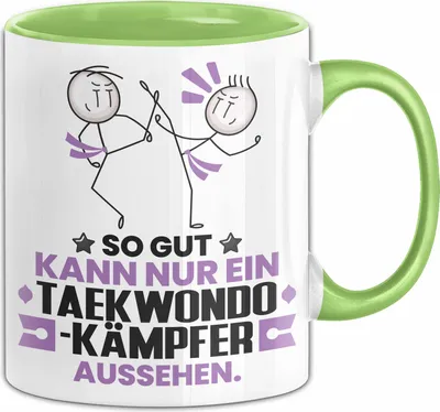 Produktbild von Taekwondo-Kämpfer Geschenk Tasse So Gut Kann Nur Ein Taekwondo-Kämpfer Aussehen Geschenkidee Kaffee-Becher (Grün)