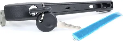 Produktbild von RIDEX 1373D0112 Türgriff mit Schließzylinder mit Schlüssel Vorne Links für AUDI 80 (81, 85, B2) Schwarz