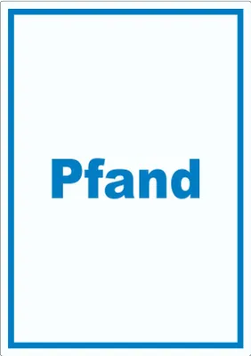 Produktbild von Pfand Mülltrennung Aufkleber mit Text A0 (841x1189mm)