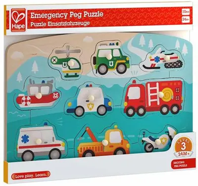Immagine prodotto di Puzzle veicoli di emergenza / 10 pezzi