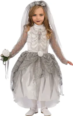Produktbild von Bristol Novelty - Kostüm-Kleid für Mädchen BN380 (L) (Grau)