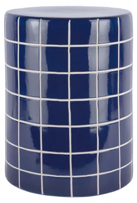 Produktbild von BEISTELLTISCH Retro Tiles High - Blau - 33/33/44 cm