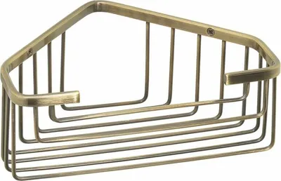 Image de Sapho Gedy Smart - Étagère d'angle en fil métallique, bronze 2483-44