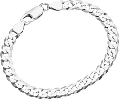 Produktbild von Armband Smart Jewel Panzerkette diamantiert, massiv, Silber 925 Silber 21 cm