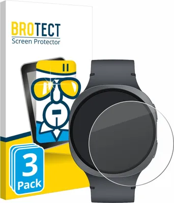 Produktbild von 3x BROTECT Schutzglas für Samsung Galaxy Watch 8 (44 mm) Displayschutz 9H Glas klar transparent