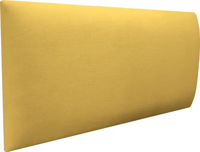 Produktbild von RAVIO Wandpaneel Gepolstert Wandpolster Kopfteil für Betten Wandverkleidung Wandpolsterung Wanddeko 3D Wandkissen Polsterpaneele (70 x 30 cm, Farbe: Gelb - Mono 236)