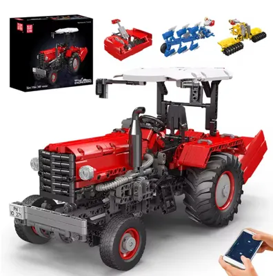 Obrázok produktu pre Mould King 17064, diaľkovo ovládaný stavebnica poľnohospodárskeho traktora, stavebnica technického vozidla