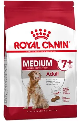 Obrázok produktu pre Royal Canin Medium Adult 7+, Senior, Stredné (11 - 25 kg), Hydina, ryža, 15 kg