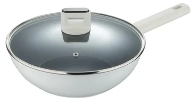 Produktbild von WOK-Pfanne mit Deckel mit Antihaftbeschichtung LINES 28 cm