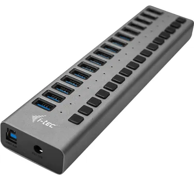 Produktbild von D I-Tec Usb 3.0 Hub 16 Port 90 W