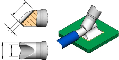 Produktbild von JBC Lötspitze Serie C245 Sondertypen, C245760/5,0/3,5 mm, für Kabellötungen C245760