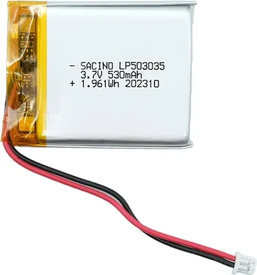 Produktbild von EFASO 3,7 V 530mAh 503035 LI-Po-Akku, JST PH1.25-2P für DIY-Elektronikprodukte mit 3,7–5 V