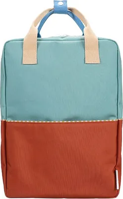 Produktbild von Sticky Lemon backpack large | wonders | colourblocking | aquatic green + shipwreck rust -