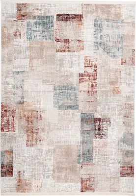 Produktbild von Jessy 400 Grau / Lachsrosa 200cm x 300cm