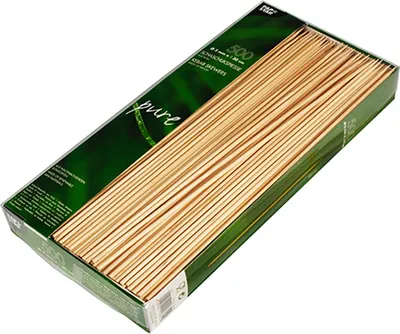 Produktbild von PAPSTAR Schaschklikspieße pure aus Holz Länge: 300 mm