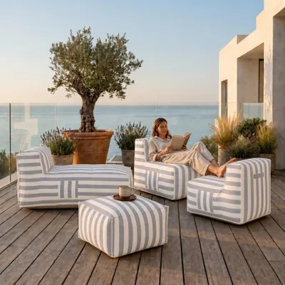 Produktbild von MUFFO Gartenlounge-Set SOFT SET 3 Grau