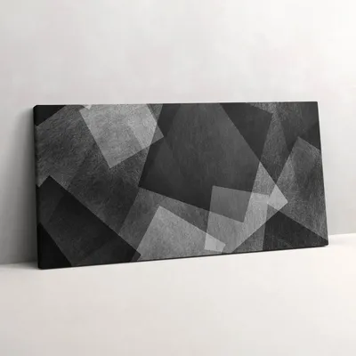 Produktbild von Geometrische Abstraktion – Leinwandbild Wandbild – 140x70 cm – Leinwandbilder – Wandbilder – Schlafzimmer – Flur