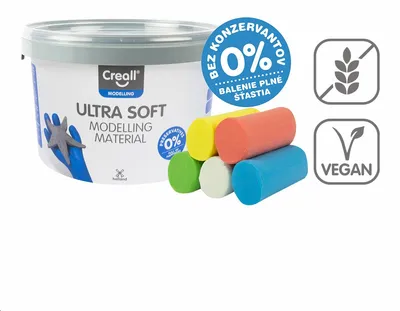 Immagine prodotto di Creall pasta da modellare Ultra soft, 5 g, vasetto, colori assortiti - × 220