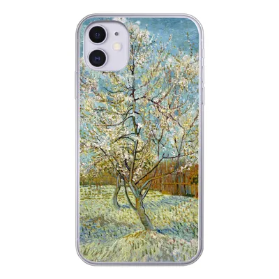 Produktbild von MuchoWow® Handyhülle Schutzhülle Hülle für iPhone 11 Blühender Pfirsichbaum - Vincent van Gogh Silikon Softcase Handy Hülle - Handytasche