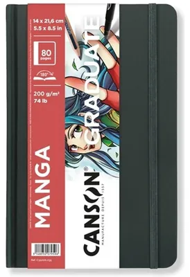Immagine prodotto di Sketchbook Canson Graduate Art Book Manga 14 × 21 cm, 200 g/m²