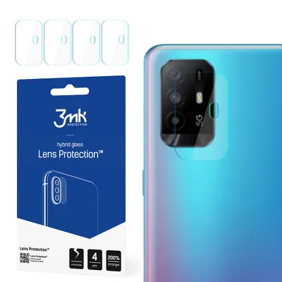 Produktbild von 3mk Hybridglas Lens Protection für Oppo A95 5G Kamera Objektiv Kameralinse 0,16mm 6H (4 Stück)
