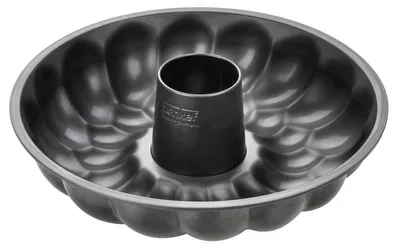 Produktbild von Zenker Hefezopfform Ø 32 cm BLACK METALLIC, Backform mit Antihaftbeschichtung, Hefekranzform aus hochwertigem Stahlblech, vielseitige Kuchenbackform, ideale Backform (Farbe: Schwarz) Menge: 1 Stück