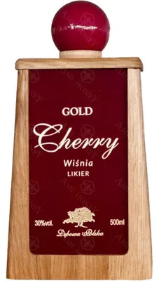 Obrázok produktu pre Likér Dębowa, príchuť zlatá čerešňa (Wiśnia), fľaša 500 ml