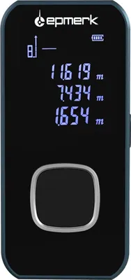 Immagine prodotto di Telemetro laser - Misuratore di distanza digitale - Portata 60 m - Display LCD retroilluminato - Classe laser 1 (<1 mW) - Batteria inclusa