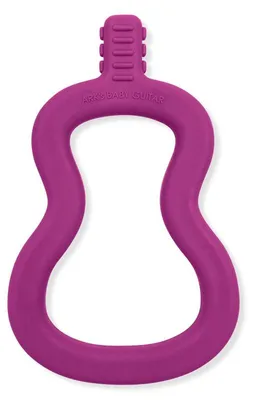 Image de Jouet guitare pour bébé Ark Therapeutics, couleur magenta, souple, sans BPA