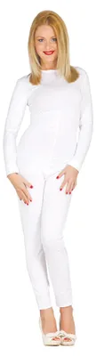 Productafbeelding van Witte jumpsuit - dameskostuum, maat S/M - M/L, maat: L