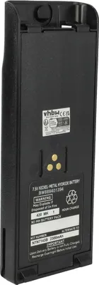 Produktbild von vhbw Akku kompatibel mit Motorola GP900, HAT100, GP1200, GP2013, GP2010, HT6000, HT1000 Funkgerät, Walkie Talkie (2300 mAh, 7,5 V, NiMH) + Gürtelclip