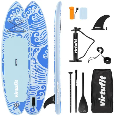Obrázok produktu pre VirtuFit Splash SUP doska – modrá ako vlny – 255 x 75 cm – nafukovacia, stabilná a ľahká