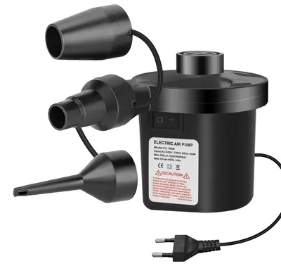 Zdjęcie produktu dla Elektryczna pompka powietrzna, 2-w-1: do napompowywania i wypompowywania, przenośna pompka powietrzna do materacy powietrznych